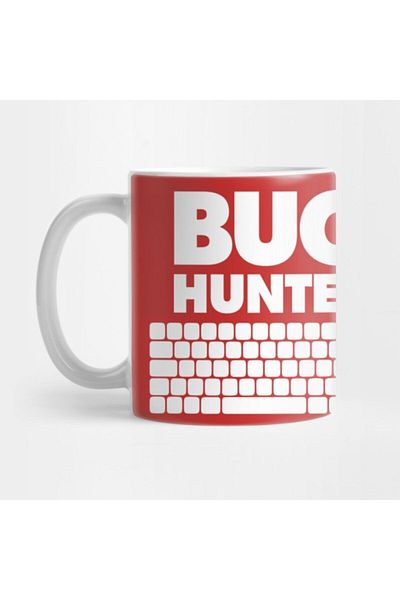TatFast كوب مبرمج مضحك من Bug Hunter، هدية، مهر، حامل عرض