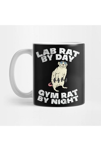 TatFast Lab Rat - Casual and Footed Mug, Gift, Dowry and Presentation Holder
