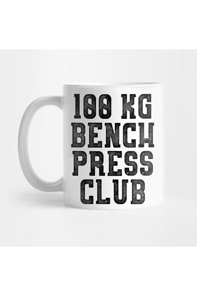 TatFast 100kg Bench Press Club Mug, Gift, Dowry, Presentation Holder