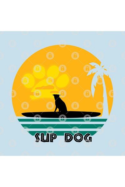 TatFast كوب Sup Dog Funny Paddle Boarding، هدية، مهر، عرض