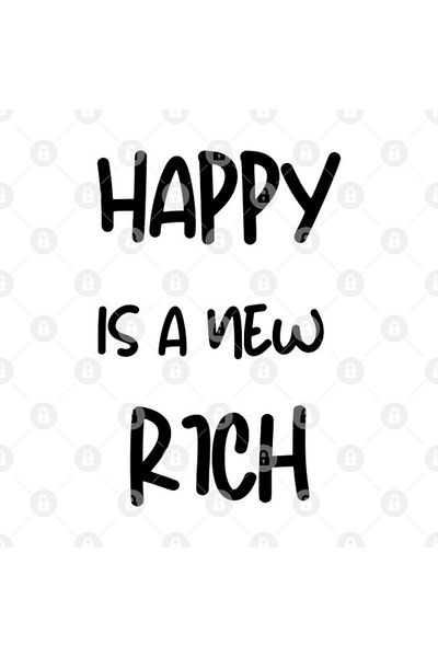 TatFast كوب Happy Is A New Rich، هدية، مهر، عرض