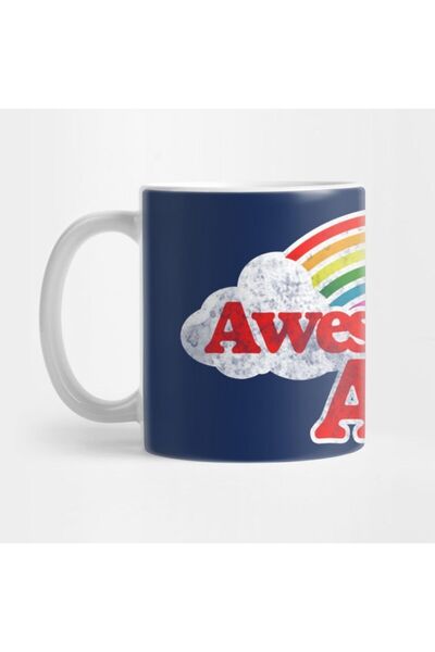 TatFast Awesome Aunt Retro Rainbow Mug, Gift, Dowry, Presentation