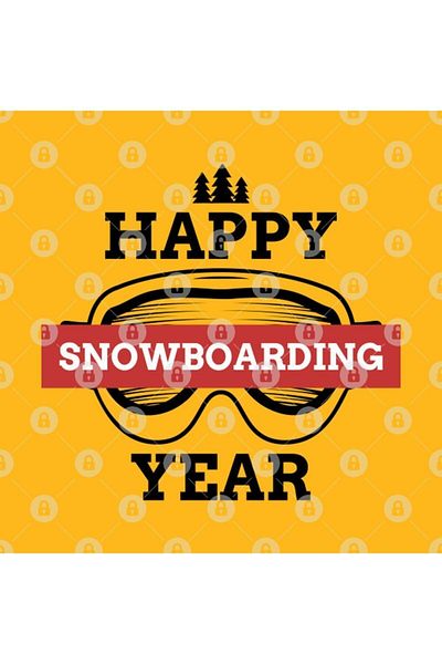 TatFast Happy Snowboarding Year Mug, Gift, Dowry, Presentation