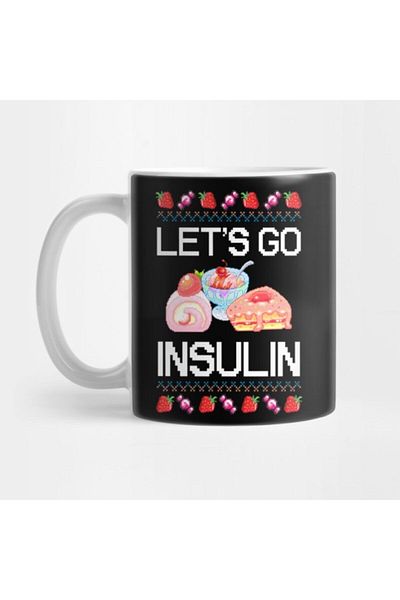 TatFast كوب عيد الميلاد من Let_s Go Insulin لمرضى السكري