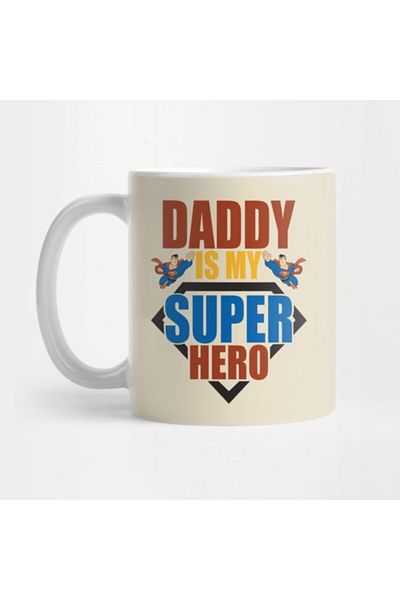 TatFast Daddy Is My Super Hero Mug, Gift, Dowry, Presentation Holder