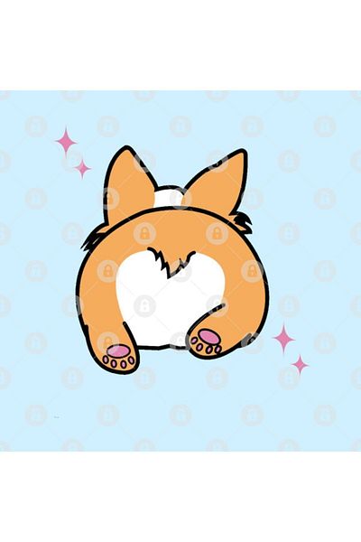 TatFast Corgi Booty Mug, Gift, Dowry, Presentation Holder