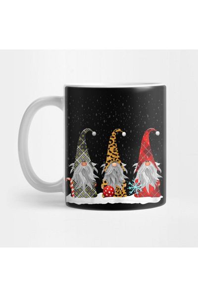 TatFast كوب منقوش بطبعة الفهد لعيد الميلاد من Three Nordic Gnomes Tomte