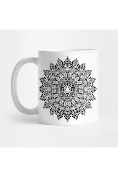 TatFast كوب أنيق بتصميم ماندالا بتصميم عتيق، هدية، مهر، حامل عرض