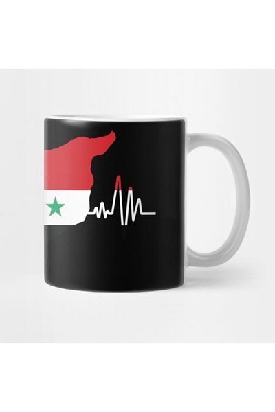 TatFast كوب علم سوريا الحر، هدية، خزائن، عرض تقديمي