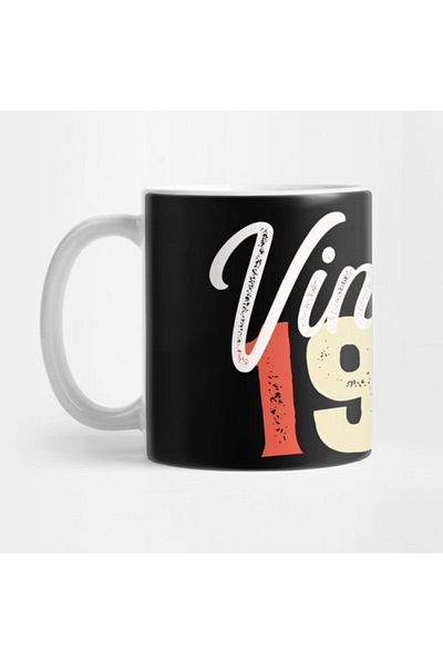 TatFast Vintage Retro 1991 Mug, Gift, Dowry, Presentation Holder