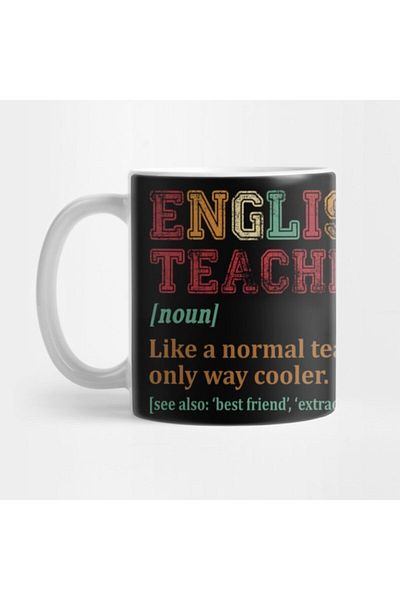 TatFast English Teacher Like A Regular Teacher Only Way Cooler Vintage Mug