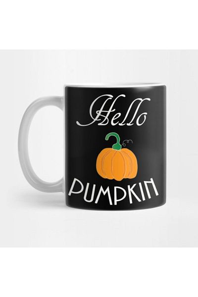 TatFast Hello Pumpkin Halloween Pumpkin Patch للنساء - كوب هدية ومهر وعرض