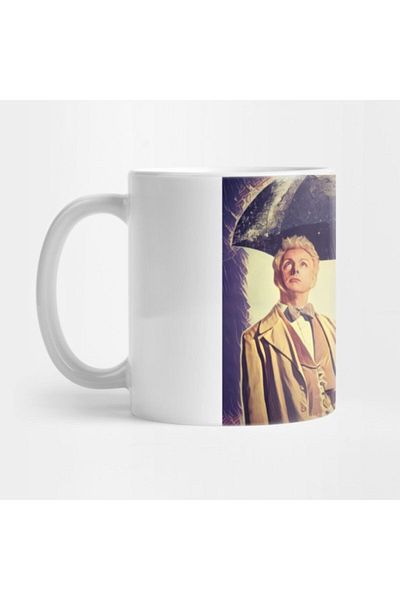 TatFast كوب Good Omens Fanart، هدية، مهر، حامل عرض