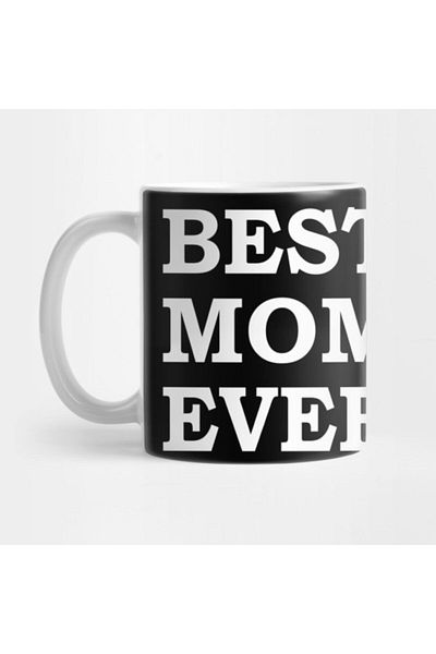 TatFast Best Mom Ever - كوب بتصميم بسيط، وعرض هدايا ومهر