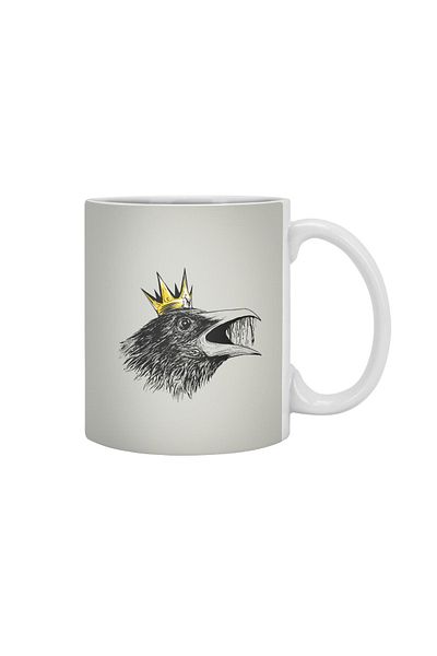 Fizello كوب أبيض من King Of Crows، هدية، مهر، حامل عرض