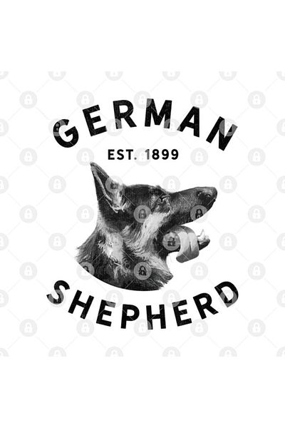 TatFast تاريخ عام 1899 - كوب Gsd من German Shepherd Dog، وأحذية هدية وعرض