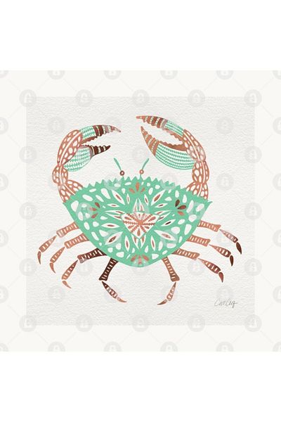 TatFast Rose Gold Mint Crab Mug, Gift, Dowry, Presentation Holder