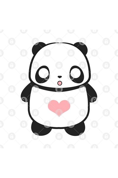TatFast كوب Kawaii جدًا بنمط الرسوم المتحركة الباندا - هدية ومهر وعرض