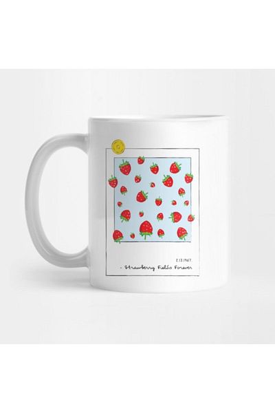 TatFast Strawberry Fields Forever Mug, Gift, Dowry, Presentation