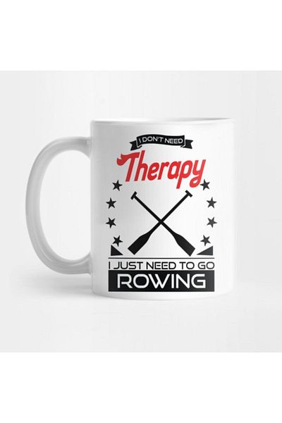 TatFast Rowing - Better Than Therapy Gift for Rowers Mug, Gift, Dowry, Presentation