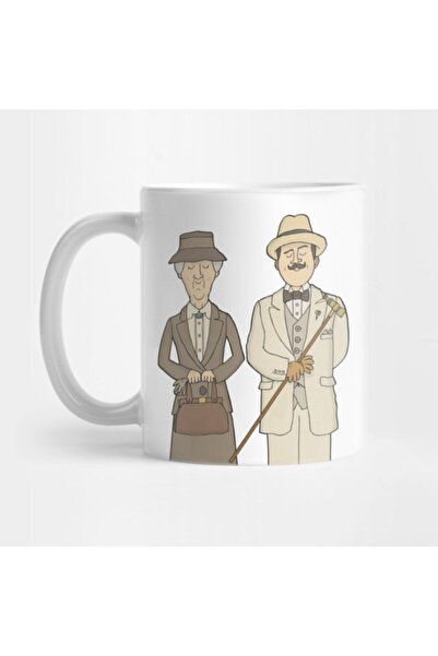 TatFast Poirot and Marple Mug, Gift, Dowry, Presentation