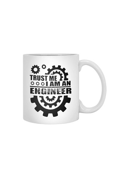 Fizello كوب أبيض من Trust Me I Am An Engineer، هدية، مهر، عرض