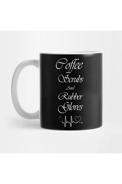 TatFast Coffee Scrubs And Rubber Gloves Mug