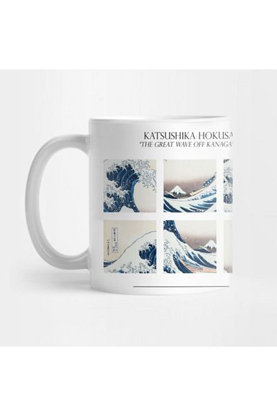 TatFast كوب The Great Wave Off Kanagawa، هدية، مهر، عرض