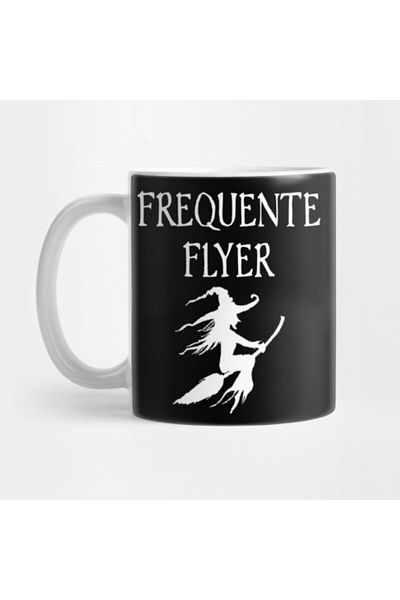TatFast كوب فكرة حفلات Flyer Funny Witches Broomstick، هدية، مهر، عرض