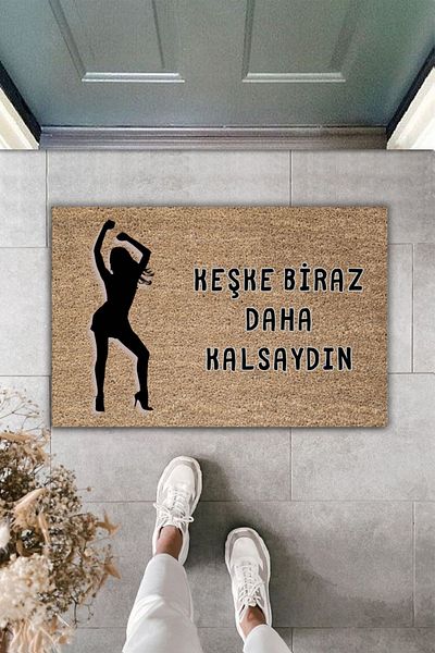 Dormot Home Modern Digital Printing - Black Dilber Wish You Had Some More Door Mat