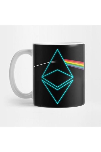 TatFast كوب هدية من Ethereum بشعار Eth Prism مصنوع من Ethereum Of The Moon