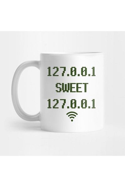 TatFast كوب Home Sweet Home Pixel IT Tech Code - هدية وعرض المهر