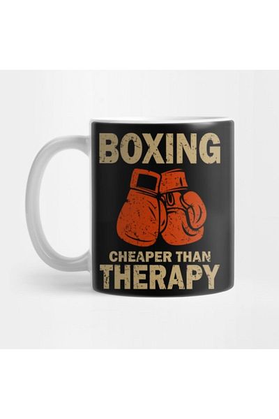 TatFast Boxing Cheaper Than Therapy Mug, Gift, Dowry, Presentation