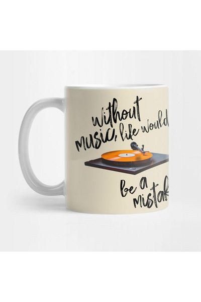 TatFast الحياة بدون موسيقى Would Be A Mistake-friedrich Nietzche Mug