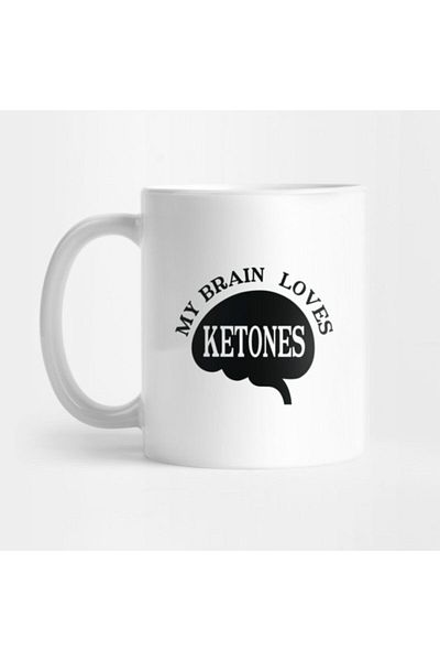 TatFast My Brain Loves Ketones Mug, Gift, Dowry, Presentation