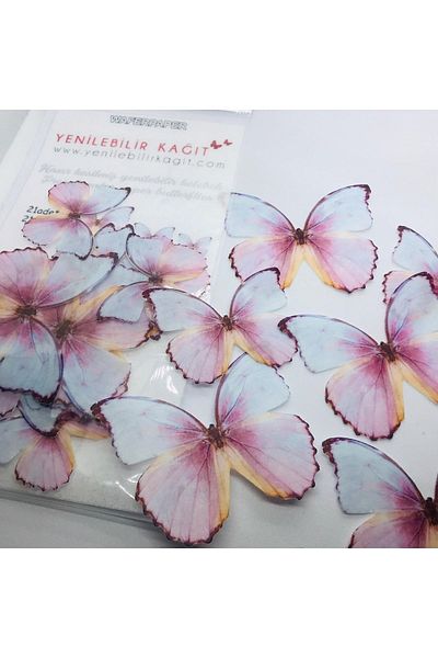 Yenilebilir Kağıt Wafer paper Ready Cut Butterflies