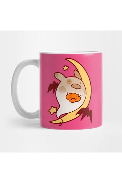 TatFast Halloween Ghost Pig Mug, Gift, Dowry, Presentation Holder