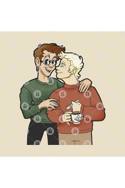 TatFast كوب Good Omens، هدية، مهر، عرض