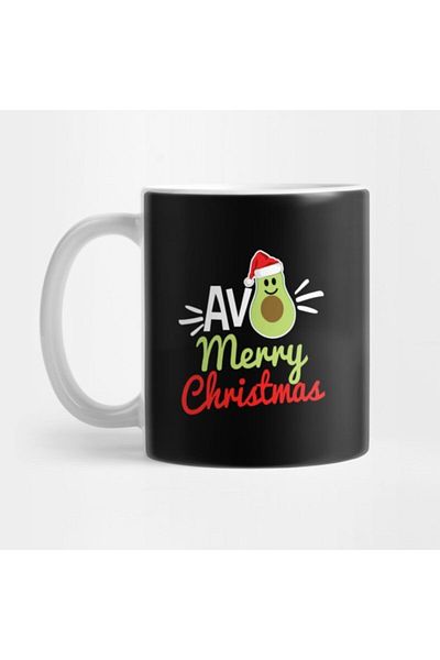 TatFast Avo Merry Christmas - كوب هدية نباتي من الأفوكادو، هدية لحم هدية المهر