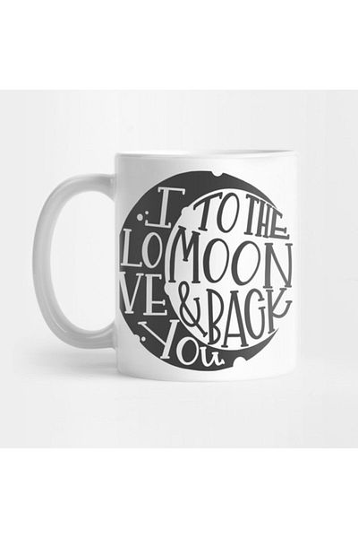 TatFast I Love You to the Moon and Back Mug, Gift, Dowry, Presentation