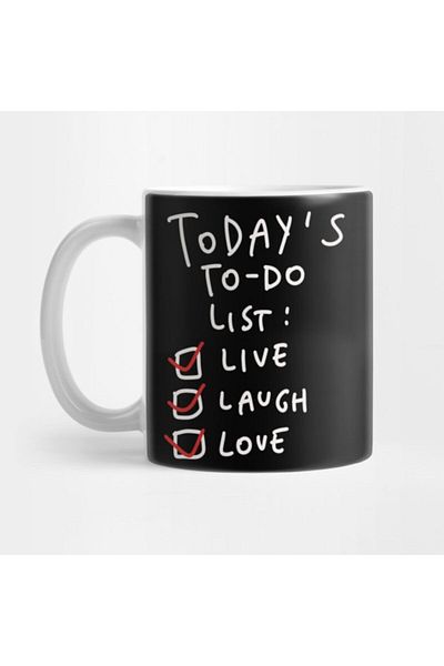 TatFast Today To-Do List Funny Ironic Mug, Gift, Dowry, Presentation
