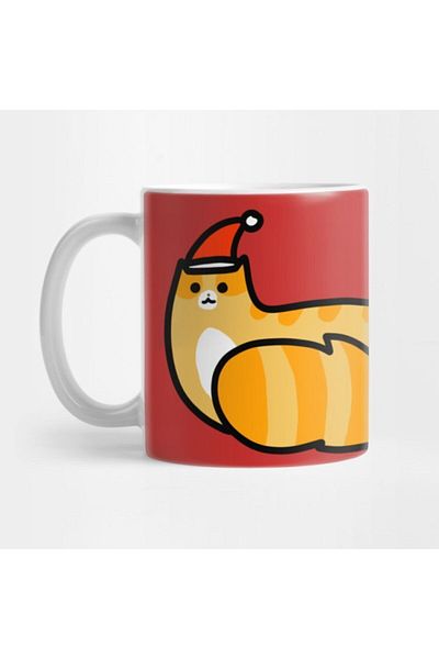 TatFast Fluffy Christmas Tabby Mug, Gift, Dowry, Presentation