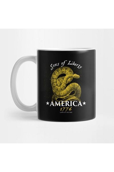 TatFast كوب Don't Tread On Me، هدية، مهر، عرض