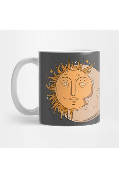TatFast Moon and Sun Mug, Gift, Dowry, Presentation