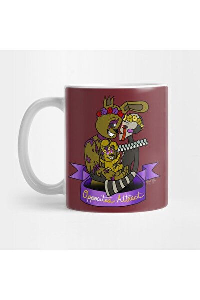 TatFast Opposites Attract (PERCY AND SPRİNGTRAP) Kupa, Hediyelik, Çeyizlik, S...