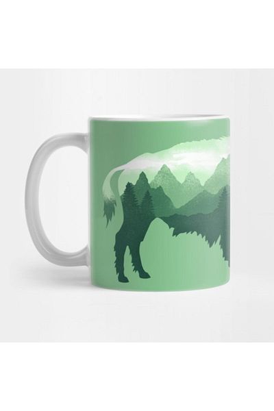 TatFast كوب Bison Buffalo Double Exposure Surreal Wildlife Native Animal