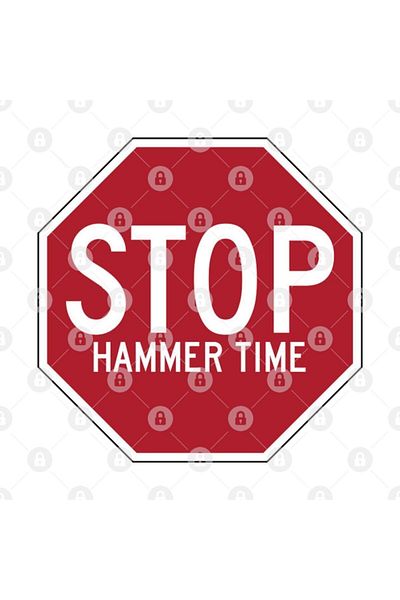 TatFast Novelty Comedy Stop Sign Hammer Time Mc U Can't Touch This Retro 90s 1990s Gift Mug