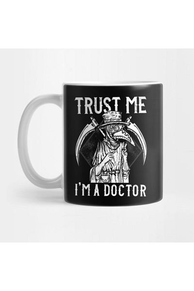 TatFast Trust Me I'm A Doctor I Medieval Plague Doctor Design Mug