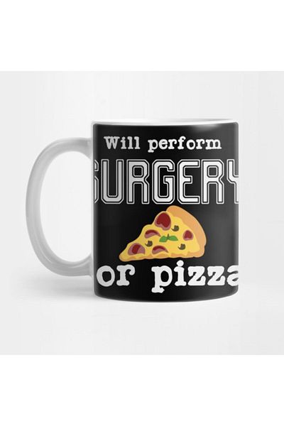 TatFast Surgeon Quote - كوب طبيب Surgeon مع تصميم بيتزا Hakalı هدية وعرض المهر