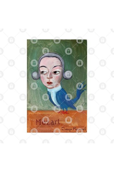 TatFast Little Mozart Bird Mug, Gift, Dowry, Presentation Holder